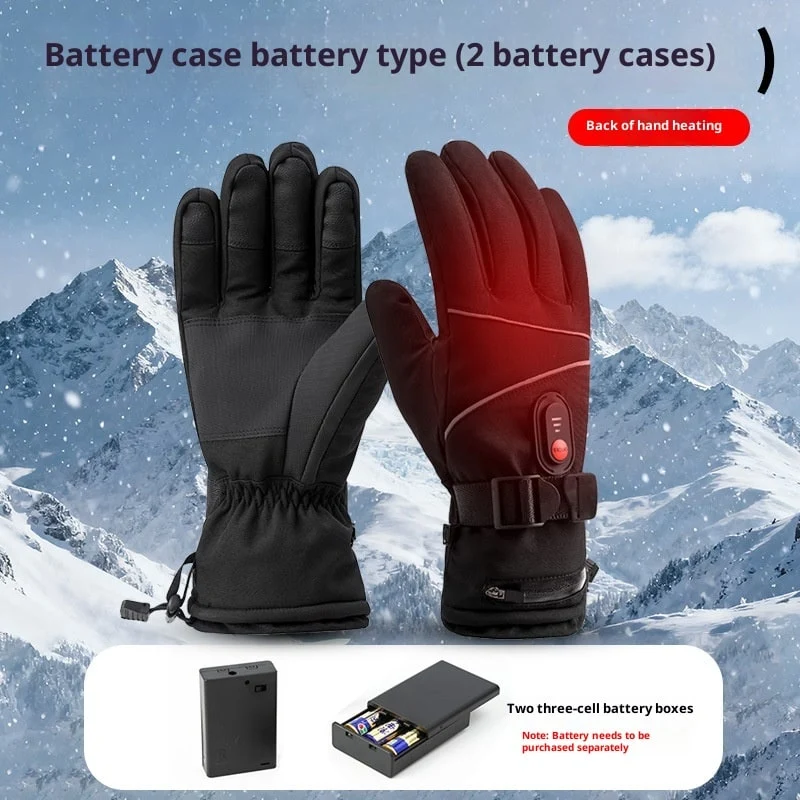 Heated Electric Winter Gloves with Temperature Control and Battery
