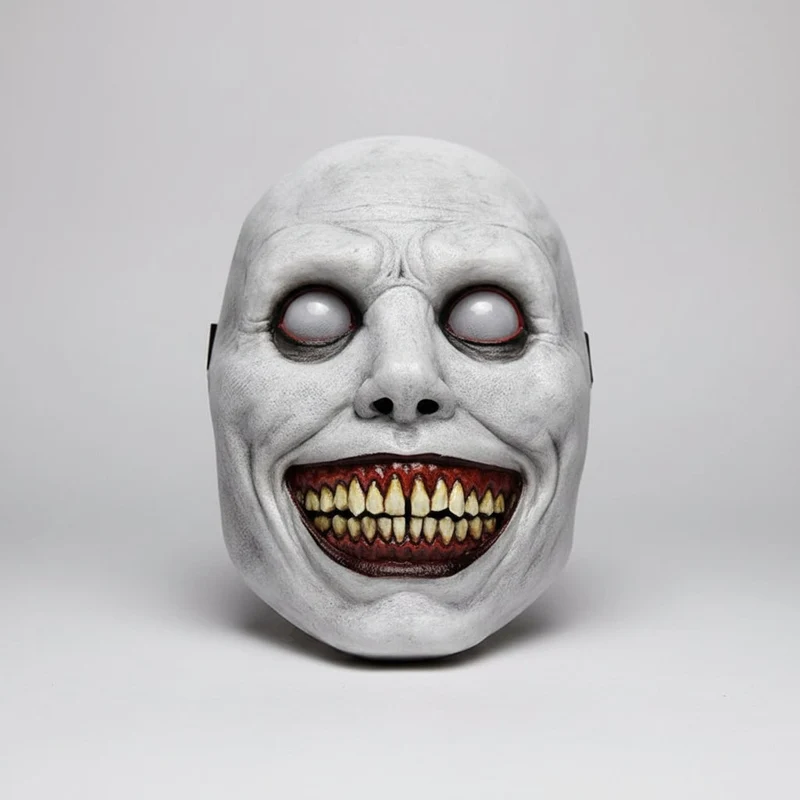Halloween Demon Scary Smile Full-Face Latex Mask with Elastic Strap