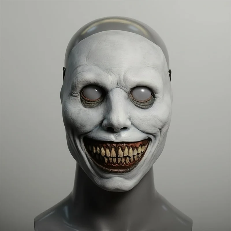 Halloween Latex LED Face Mask, Scary, with a Wide Smile and Elastic Strap