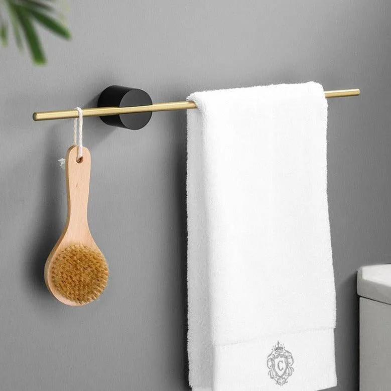 Handdoekstang – Geborsteld aluminium van 40 of 60 cm voor aan de wand