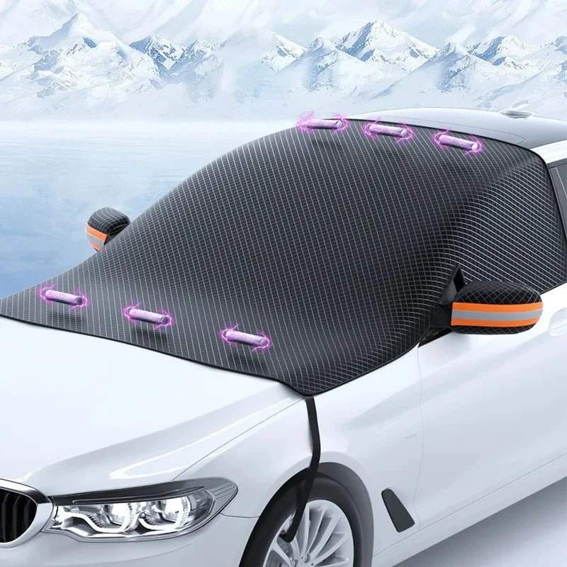 Voorruitbescherming auto – 153 x 115 cm met magneten en zijflappen