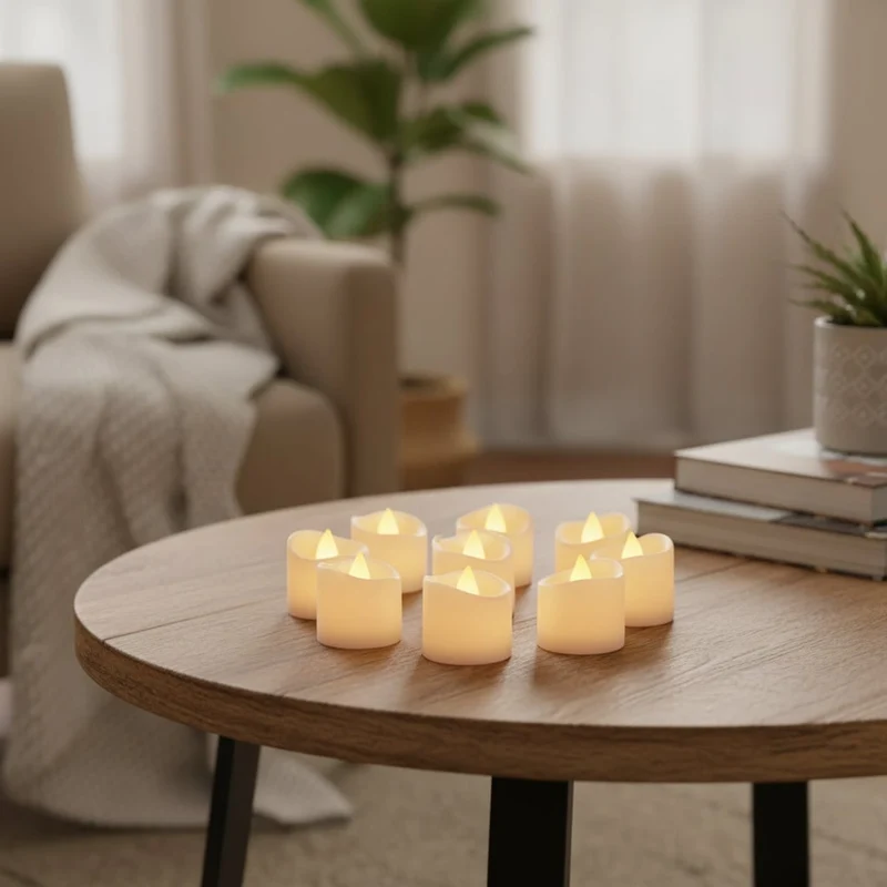 Halloween Battery-Powered LED Flameless Candle with Imitation Flame for Decoration