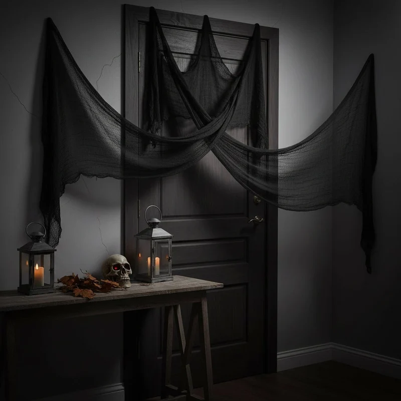 Halloween Decorative Cobweb Gauze for Draping at Parties and Indoors