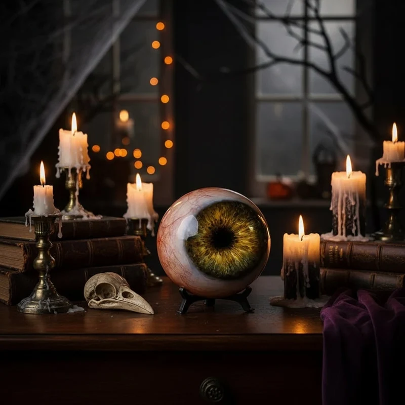 Halloween Home Decorations Eyeball on Stand Scary Decoration