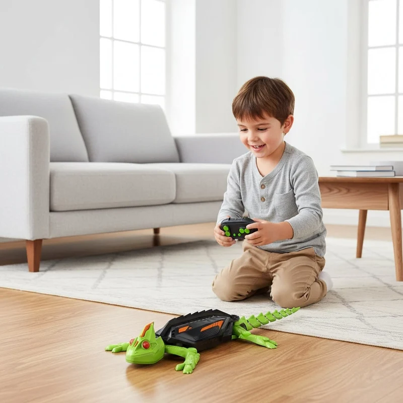 Halloween Remote-Controlled Wall-Climbing Spider with Glowing Eyes