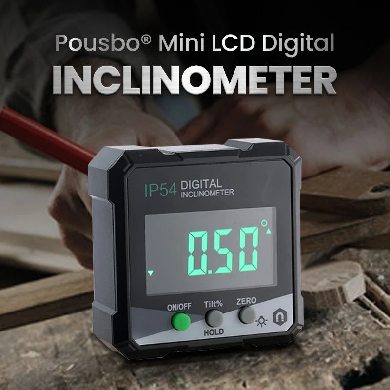 Mini digitale lcd hoekmeter met magnetische basis