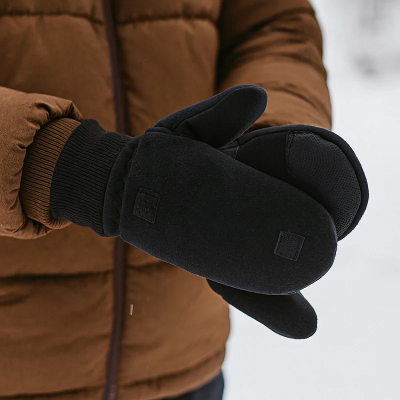 Winterhandschoenen 2-in-1 - Klapwant - Fleecevoering