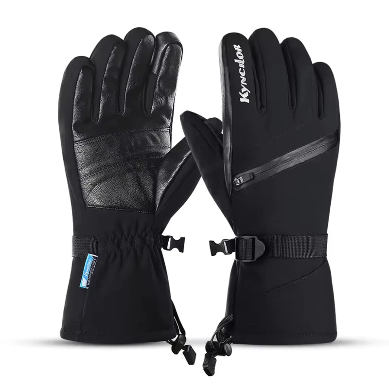 Skihandschoenen Waterdicht - Touchscreen - Leren Handpalm