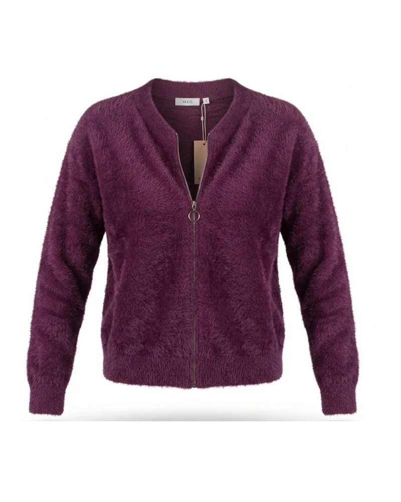 MXO Superzacht Bombervest met Rits Burgundy
