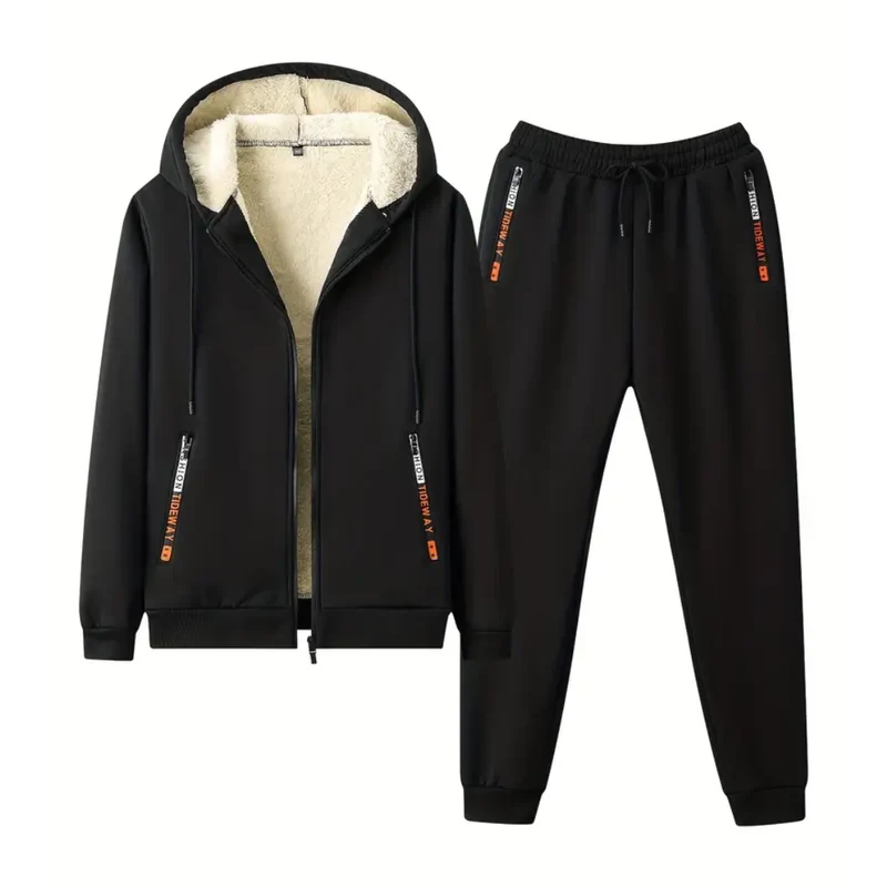 Heren Trainingspak – Fleece Gevoerd – Warm & Comfortabel