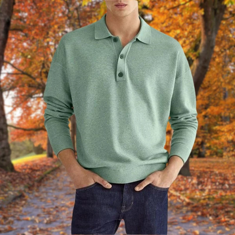 Elegante polosweater voor heren met kraag