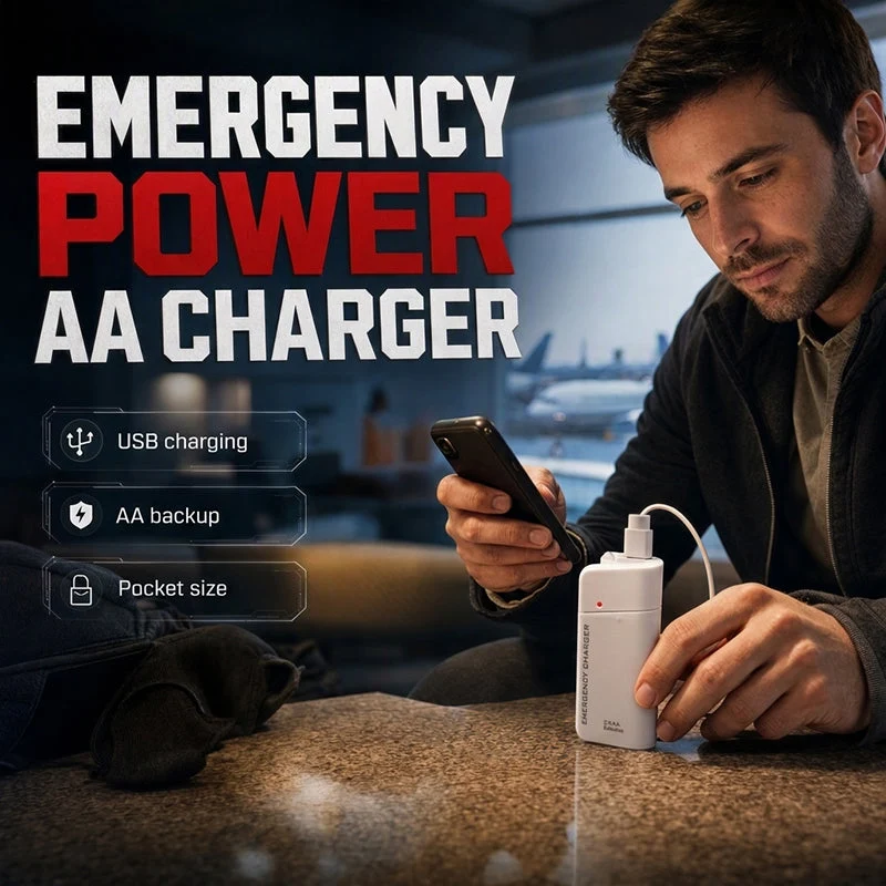 AA-batterij powerbank met led-zaklamp | LB20300004BAI