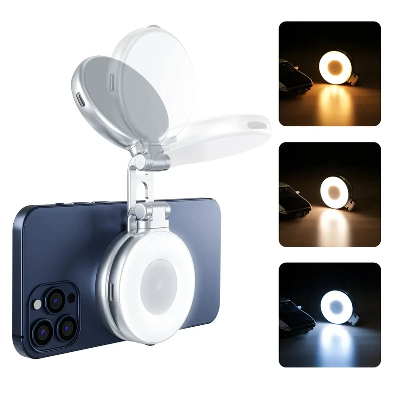 Magnetische telefoonlamp met ingebouwde spiegel