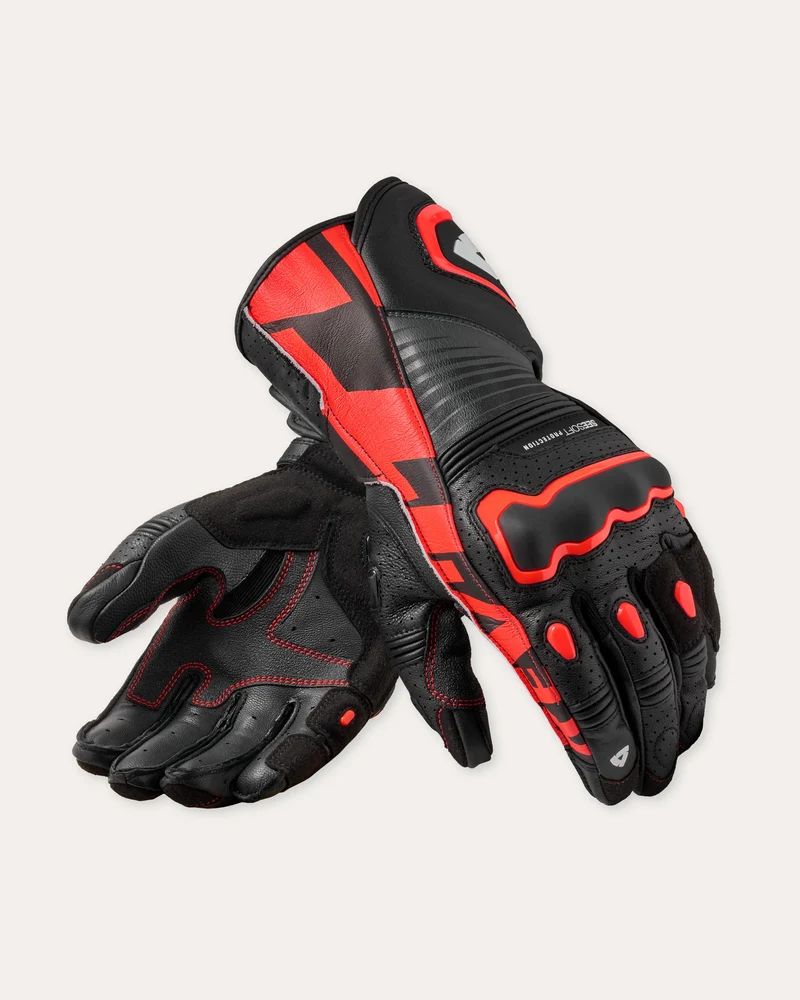Gloves Argon 3 | Black-Neon Red
