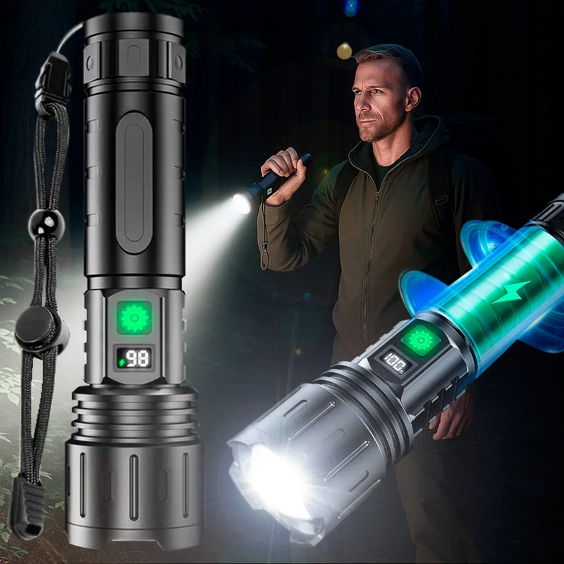 LED-zaklamp – zeer heldere bundel met meerdere lichtstanden