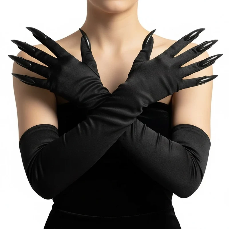 Accessori Halloween Guanti Lunghi Costume