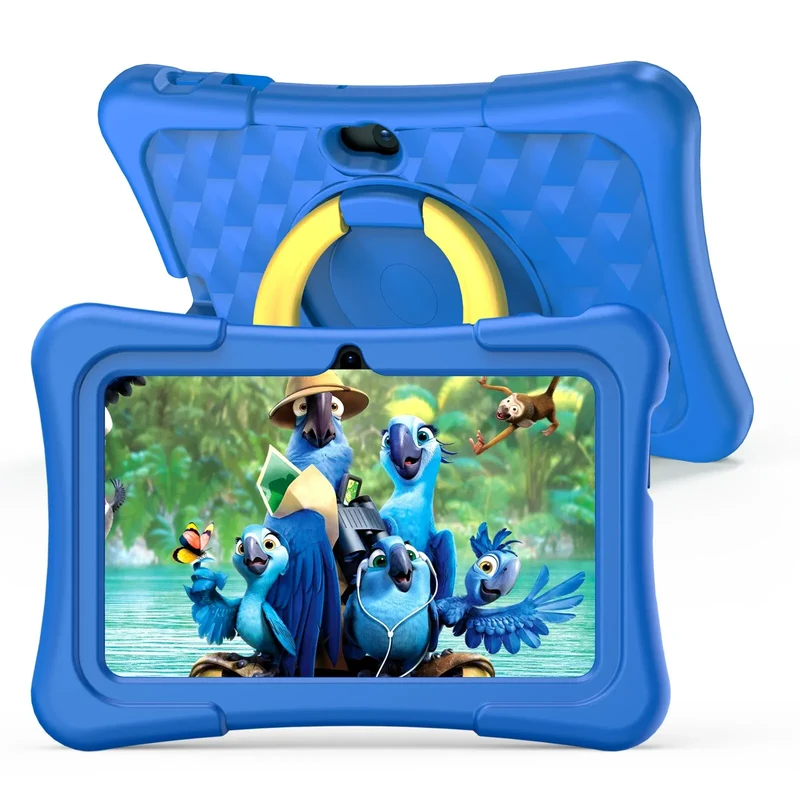 EduPlay – Kinder Tablet 7 inch Android 11, 32GB met Dualcamera & Slagvaste Beschermhoes