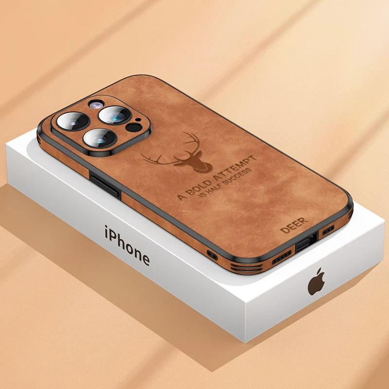 Luxvera – iPhone-hoes echt leer slank & schokbestendig – stijlvol design
