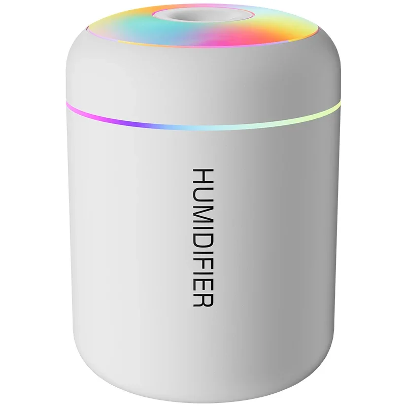 Mini luchtbevochtiger 180 ml – USB, geurfunctie en sfeerlicht
