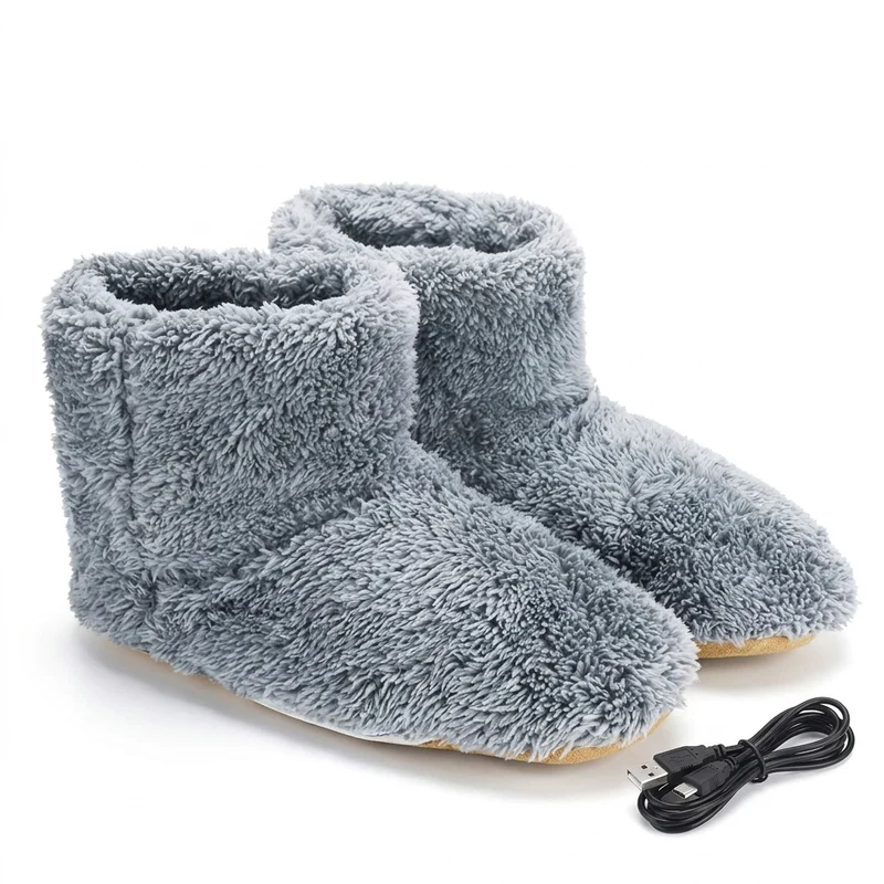 Verwarmde snowboots – USB-oplaadbaar met pluche voering