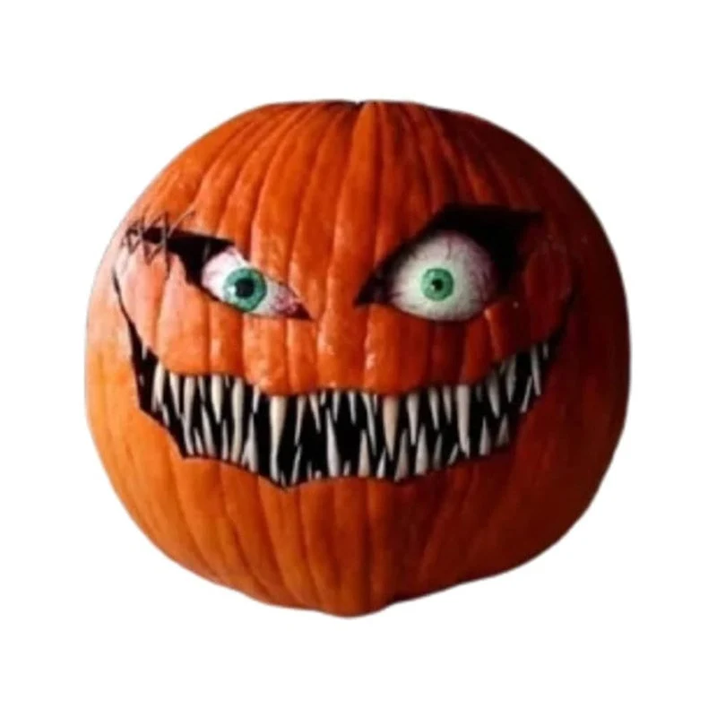 Halloween Pumpkin for a Party with a Scary Animated Moving Eyes and Jagged Mouth, Halloween Edition