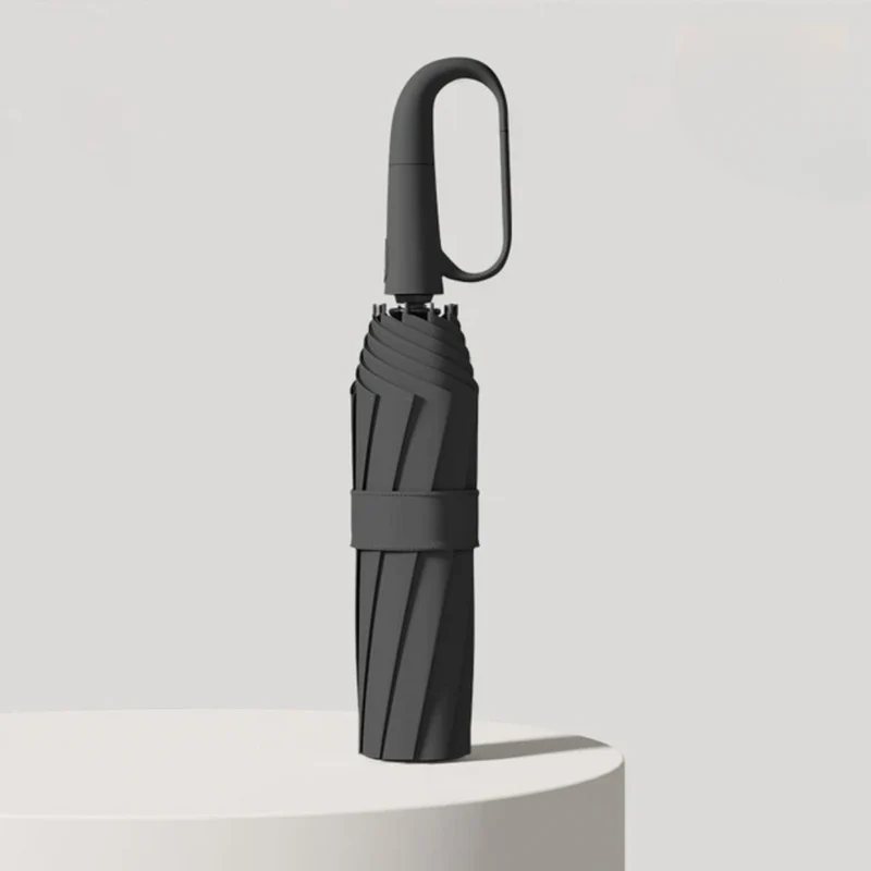 Windbestendige automatische paraplu met reflecterende details