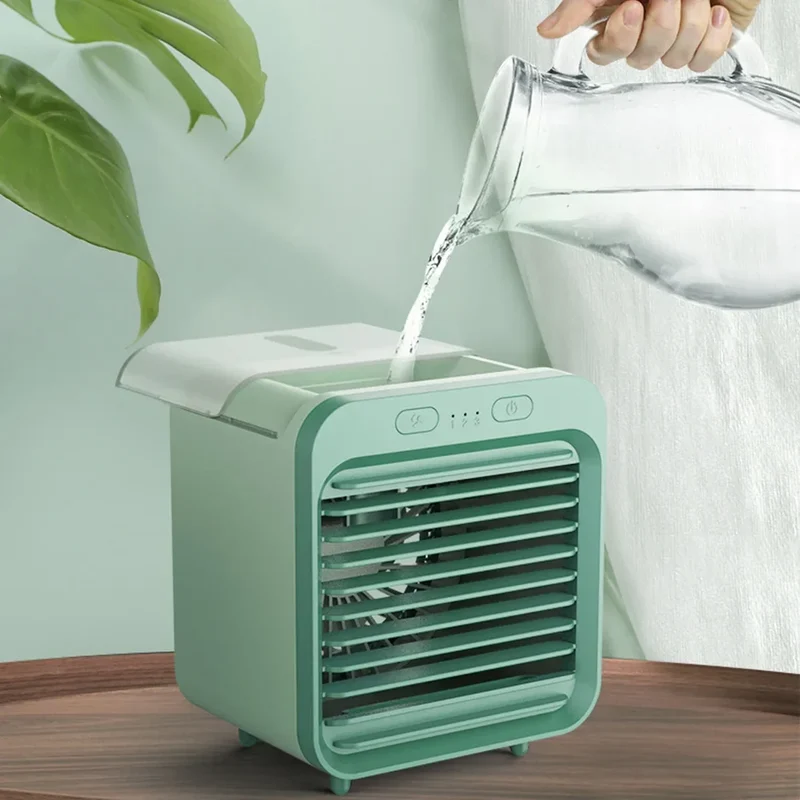 Draagbare mini aircooler met USB en watertank
