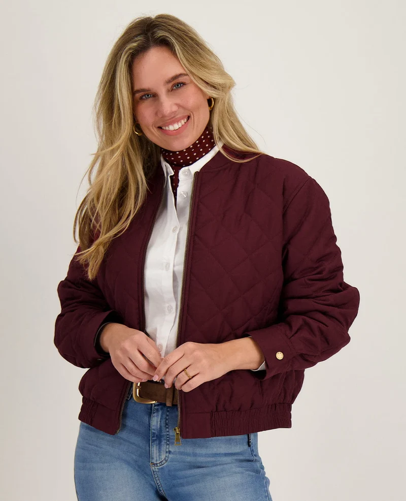 Coat Aria | Burgundy