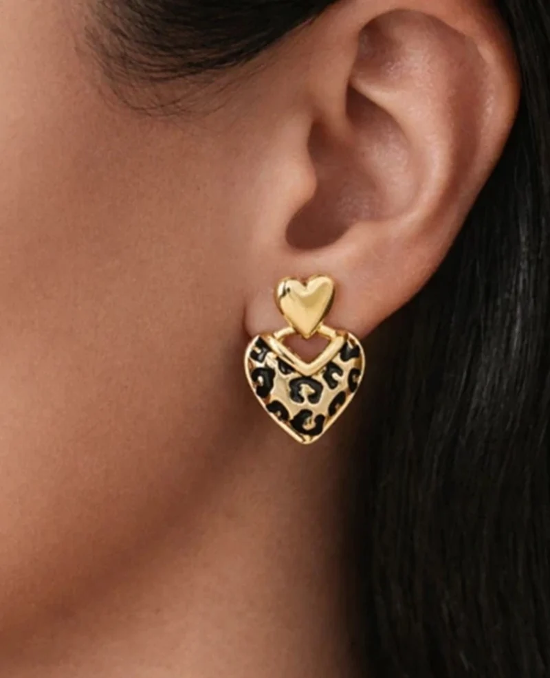 Earrings | Goud / Zwart