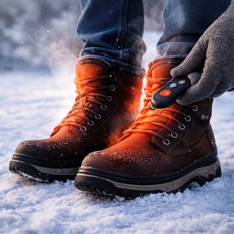 Heated Insoles with Wireless Remote Control and Three Heat Levels