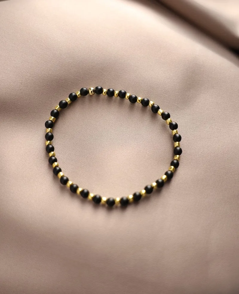 Bracelet | Zwart / Goud