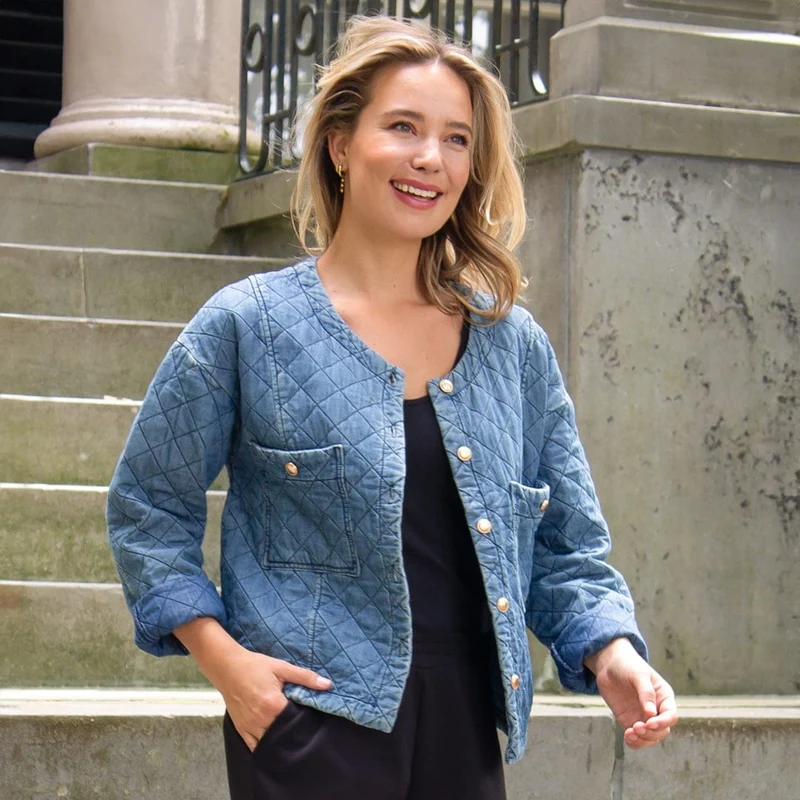 Jacket Quilted | Denim