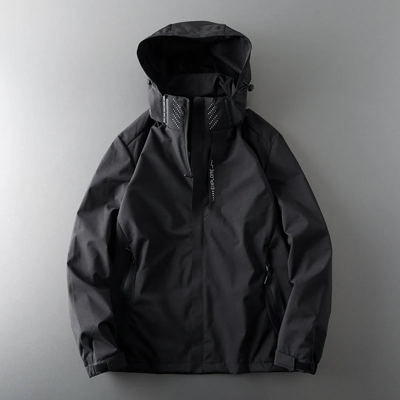 Heren Waterdichte Windbreaker met Ademend Ontwerp – Lichtgewicht, Beschermend en Praktisch