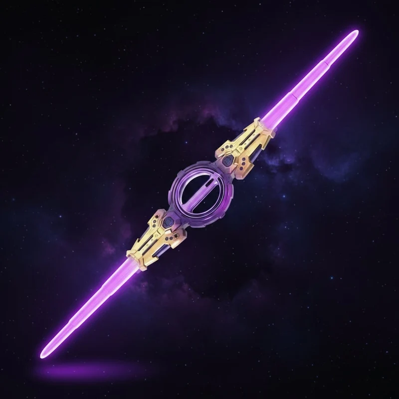 Halloween Light Saber Toy with Retractable Blades and LED Lighting
