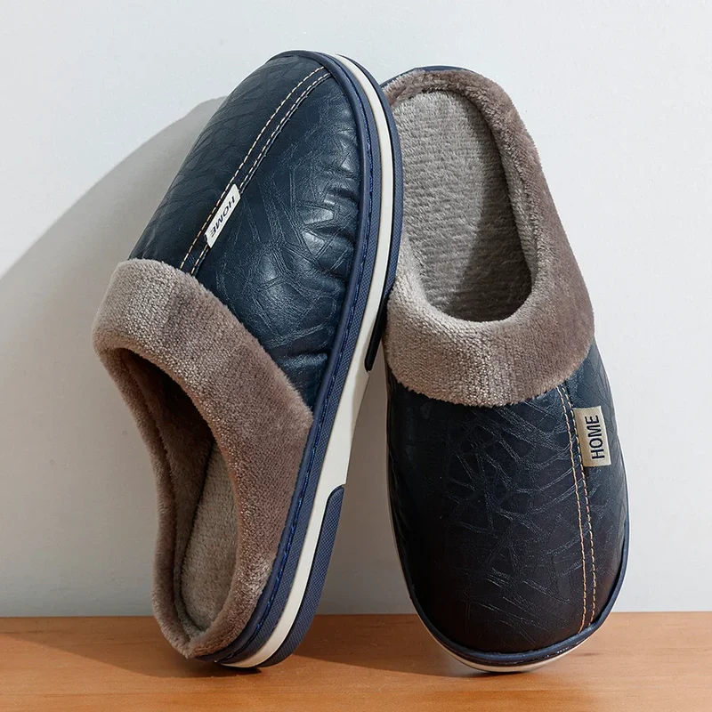 WarmStep Heren Pantoffels met Gesloten Hiel – Zacht en Comfortabel