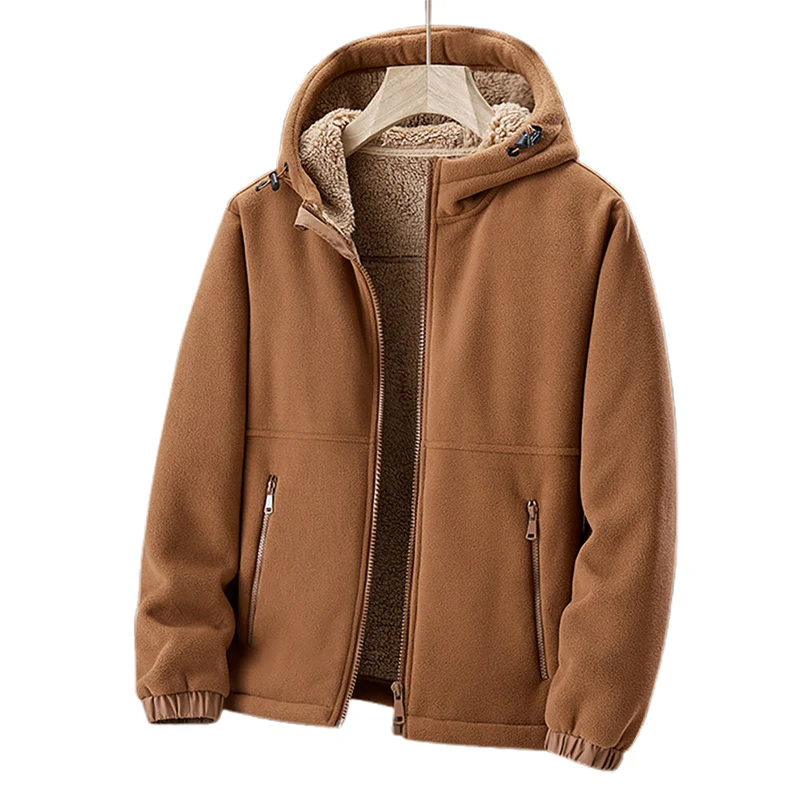 FleeceShield Heren Jas met Capuchon – Warm, Comfortabel en Praktisch