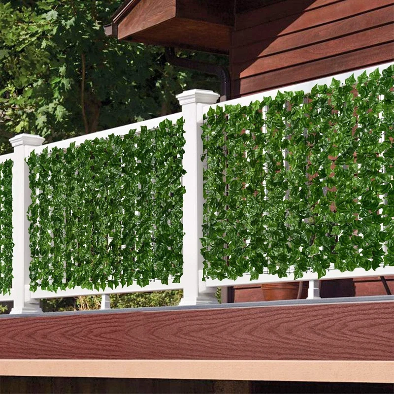 Privacy Scherm met Kunstklimop – Uitschuifbaar, Weerbestendig & Natuurlijk Design