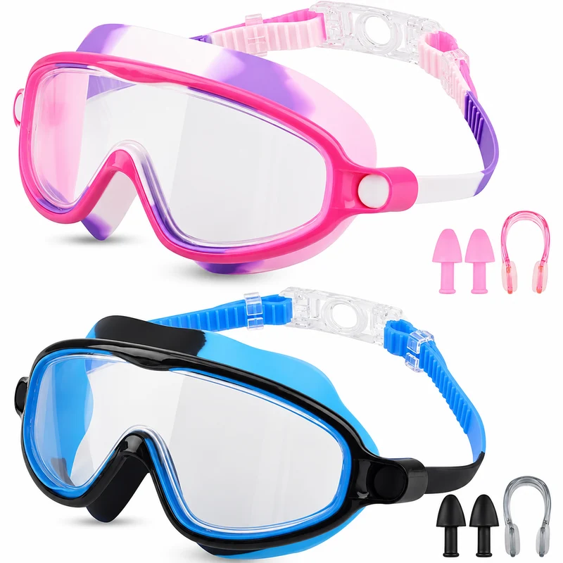 Occhialini Nuoto Bambini Maschera Nuoto Regolabile Piscina