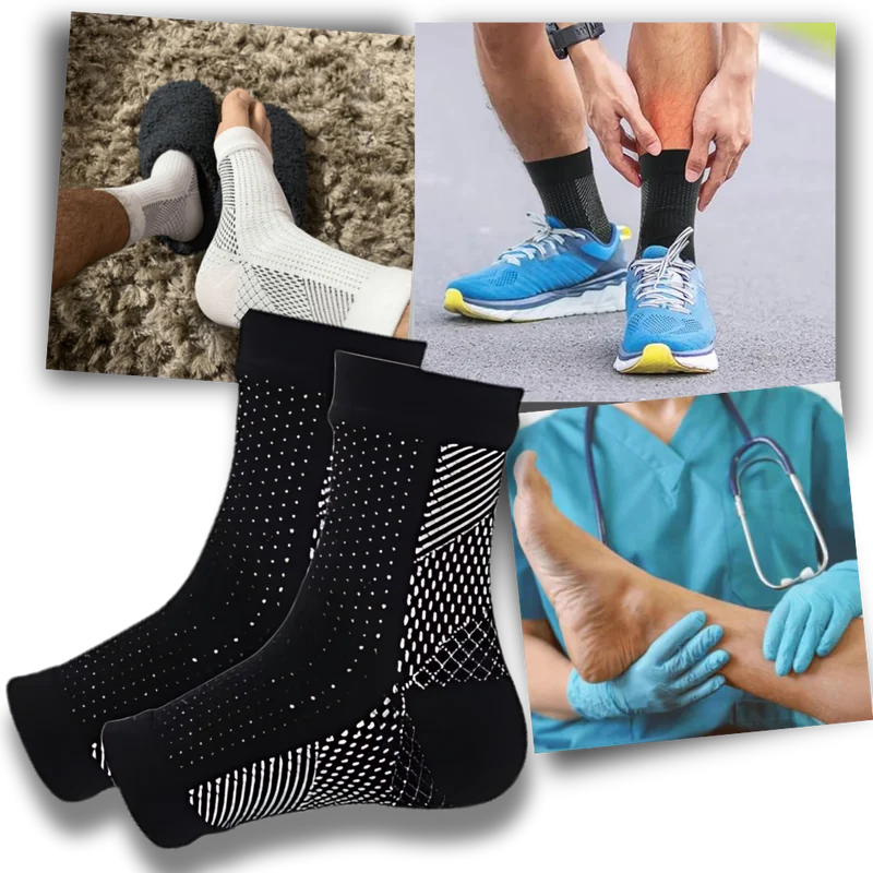 Compression Toe Socks with Non-Slip Grip