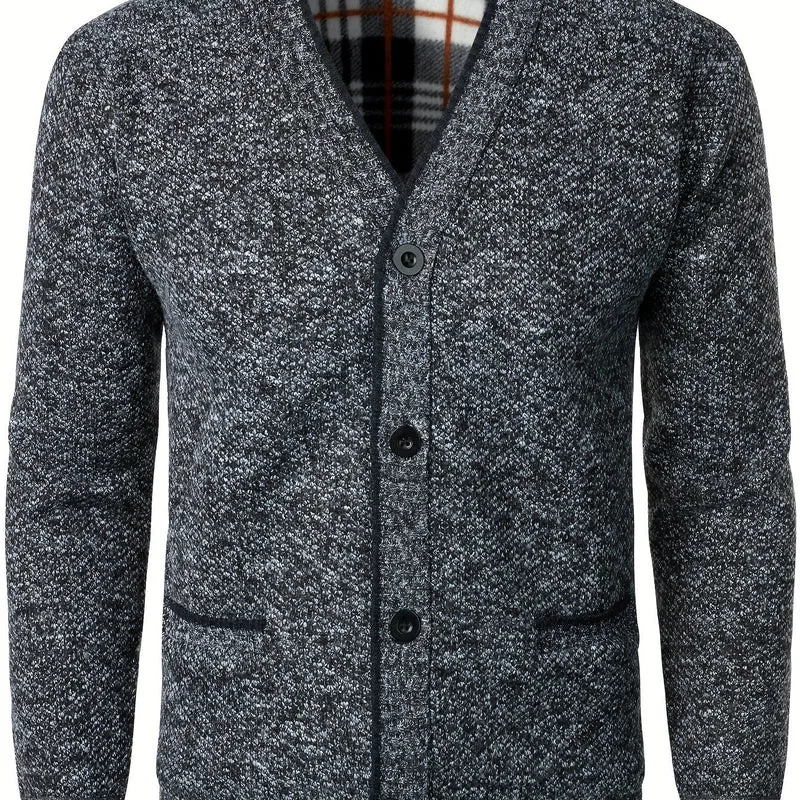 Heren gebreid vest met knopen – Warm en comfortabel voor herfst en winter