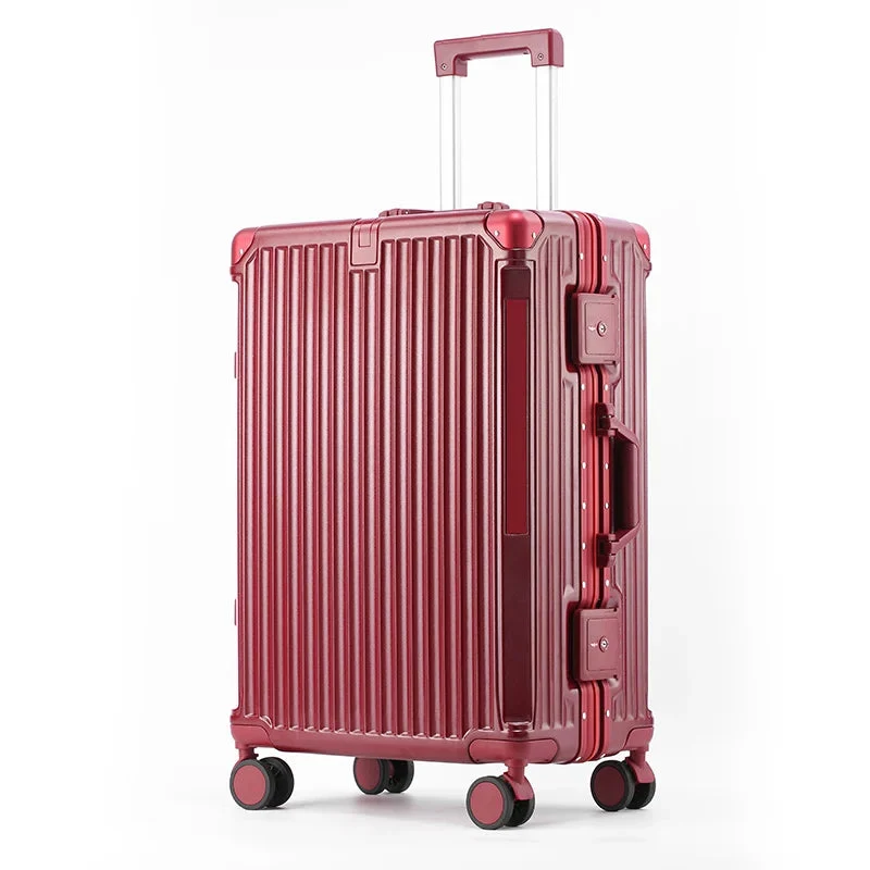Hardcase Reiskoffer – TSA-Slot, Aluminium Frame & 360° Spinnerwielen