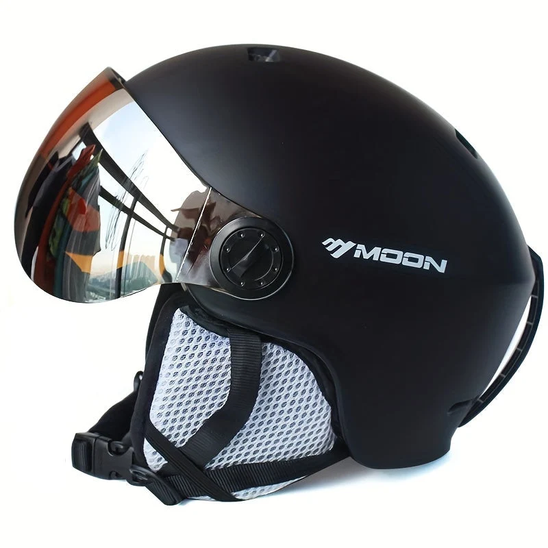 Skihelm – Verstelbaar met Afneembare Vizier & Ademend Design