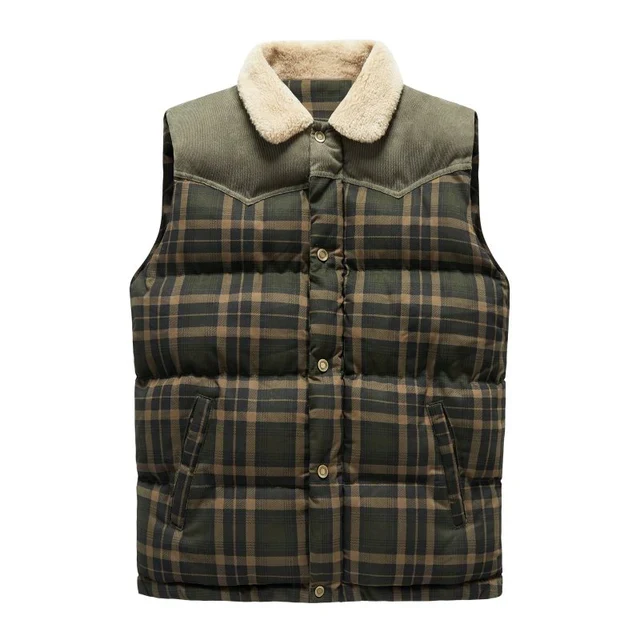 Outdoor Geruite Bodywarmer - Gevoerd