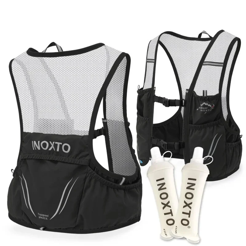 Trailrunvest - Inclusief 2 Soft Flasks - Hardlopen