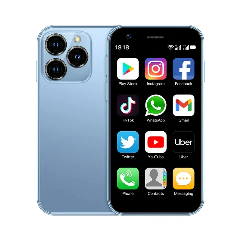 Mini Android-smartphone met Dual-SIM, GPS & 3-inch touchscreen