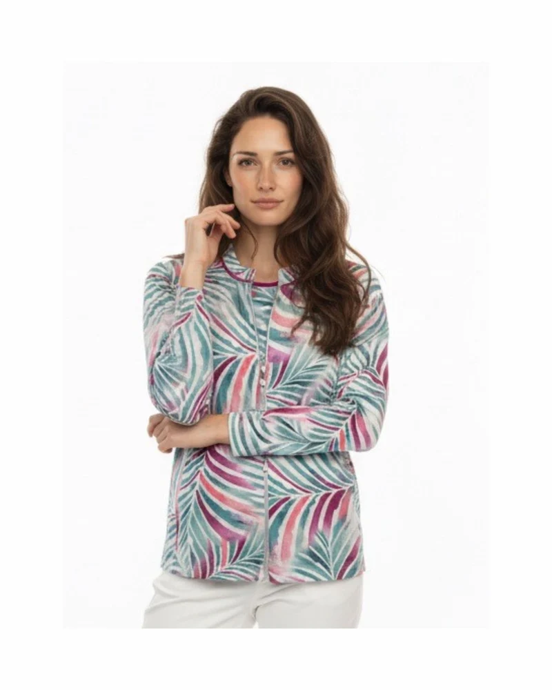 Sensia Twinsets Roze Groen Rits