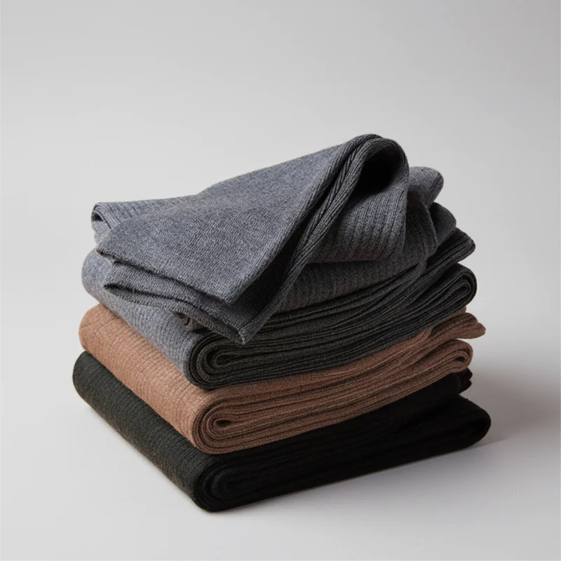 Comfortabele thermische wollen legging voor de winter - Elastische legging met hoge taille voor ultieme warmte