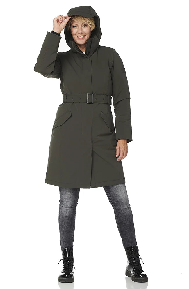 Happy Rainy Days Winterparka Dames Calgary Groen *Laatste maat XXL*