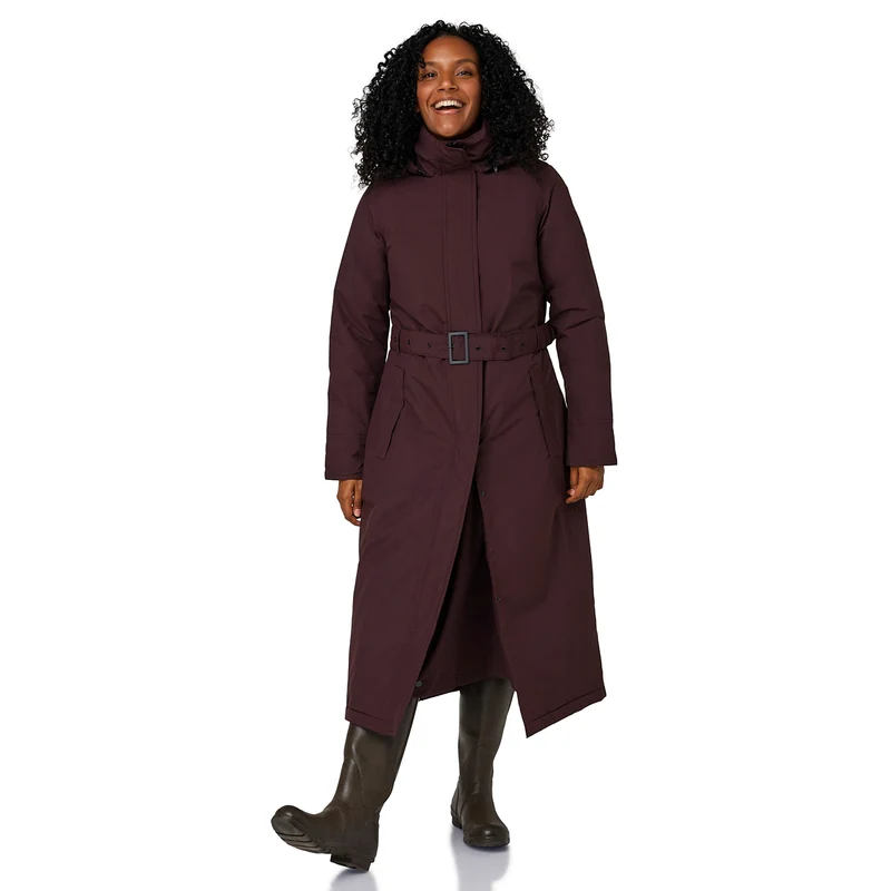 Happy Rainy Days Extra Lange Regenjas Gewatteerd Toronto Burgandy Rood