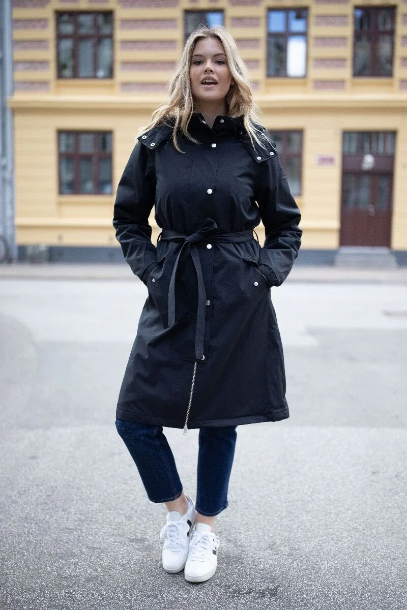 Danefae Winter Regenjas Dames Bornholm Zwart